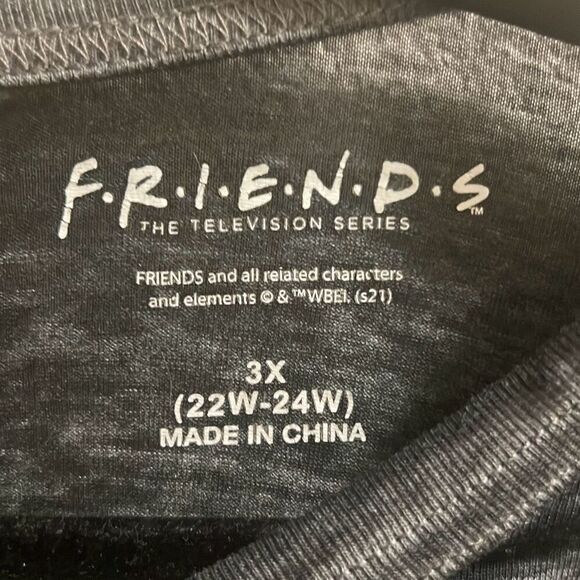 ✨Friends Warner Bros Womens Licensed Pajama Top  Sz 3X✨ - Picture 7 of 8